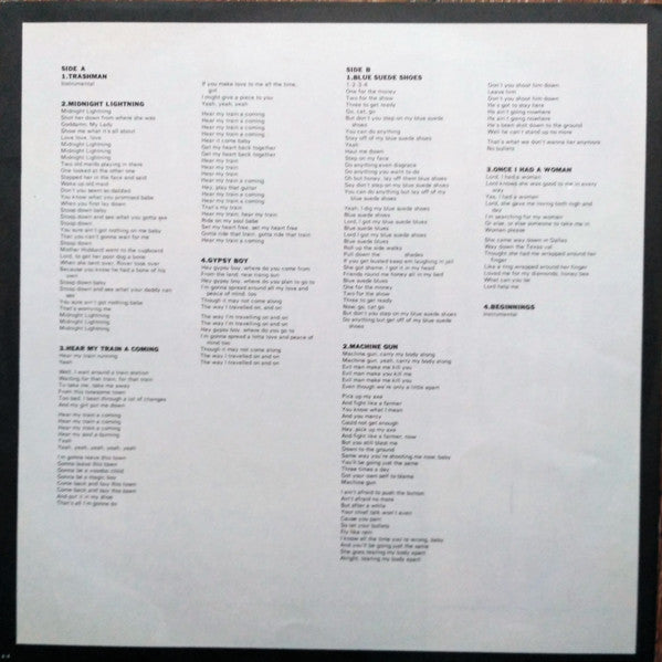 Jimi Hendrix - Midnight Lightning (Vinyl, LP, Album, Stereo) Very Good Plus (VG+) / Very Good (VG)