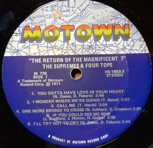 The Supremes - The Return Of The Magnificent Seven (Vinyl, LP, Album) Very Good (VG) / Very Good (VG)