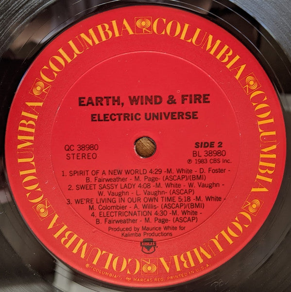 Earth, Wind & Fire - Electric Universe (Vinyl, LP, Album) Very Good (VG) / Good Plus (G+)