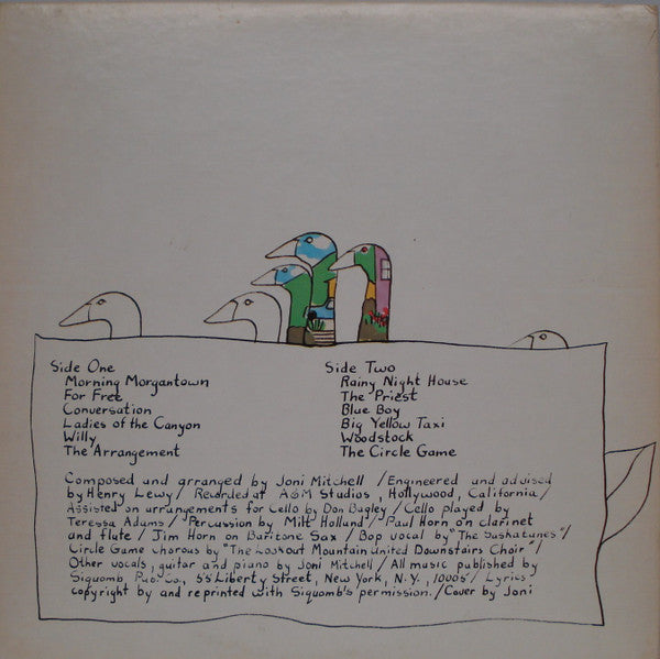 Joni Mitchell - Ladies Of The Canyon (Vinyl, LP, Album, Reissue, Stereo) Near Mint (NM or M-) / Very Good (VG)