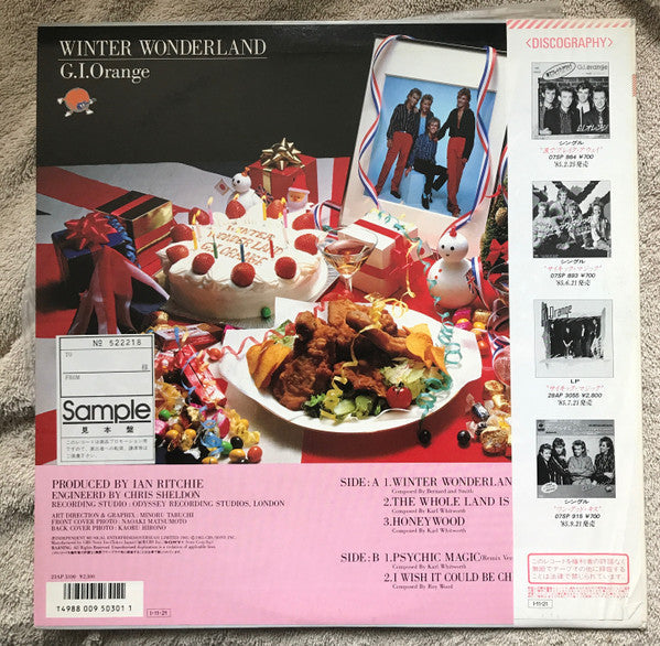 G.I. Orange - Winter Wonderland (Vinyl, LP, Mini-Album, Promo) Very Good Plus (VG+) / Very Good (VG)