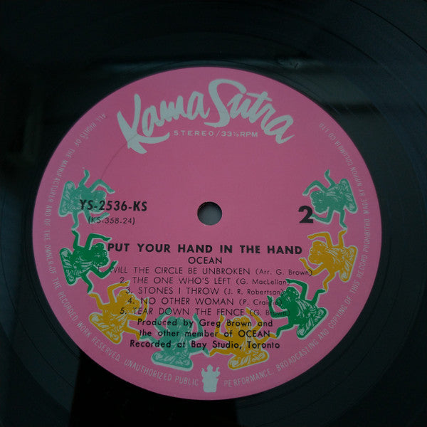 Ocean (3) - Put your hand in the hand (Vinyl, LP, Album, Stereo) Very Good (VG) / Very Good Plus (VG+)