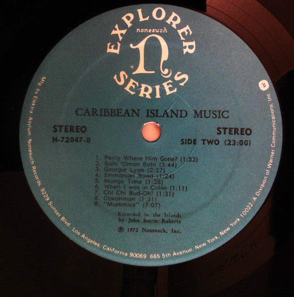 Various - Caribbean Island Music, Songs And Dances Of Haiti, The Dominican Republic & Jamaica (Vinyl, LP, Compilation) Very Good Plus (VG+) / Very Good Plus (VG+)