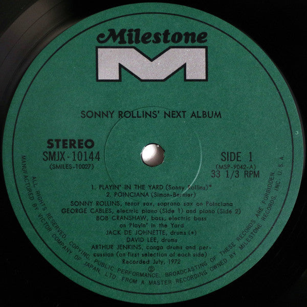 Sonny Rollins - Next Album (Vinyl, LP, Album) Very Good Plus (VG+) / Very Good Plus (VG+)