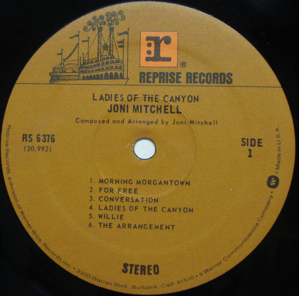 Joni Mitchell - Ladies Of The Canyon (Vinyl, LP, Album, Reissue, Stereo) Near Mint (NM or M-) / Very Good (VG)