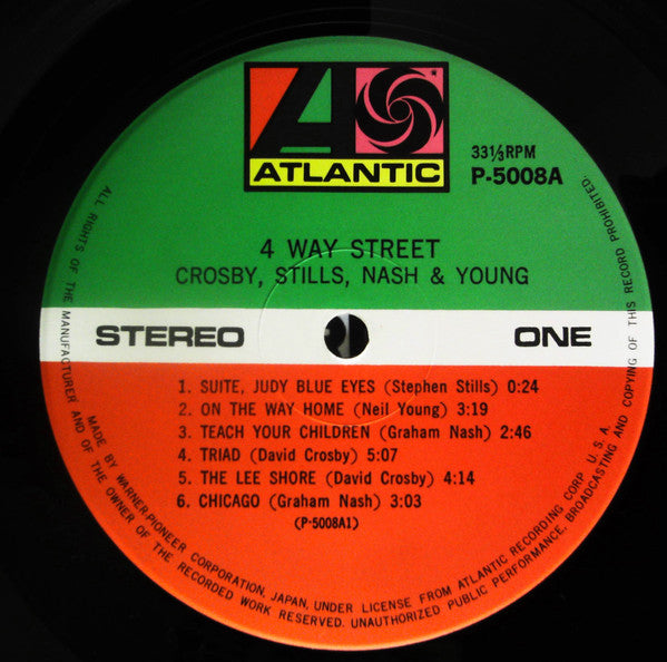 Crosby, Stills, Nash & Young - 4 Way Street (2xVinyl, LP, Album, Reissue) Very Good Plus (VG+) / Very Good (VG)