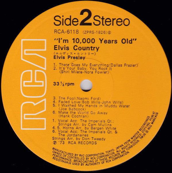 Elvis Presley - "I'm 10,000 Years Old" Elvis Country (Vinyl, LP, Al...