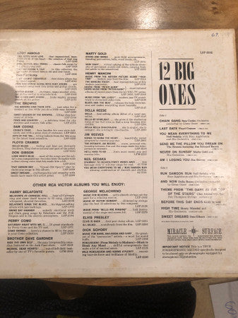 Various - 12 Big Ones (Vinyl, LP, Compilation, Stereo) Good Plus (G+) / Good (G)