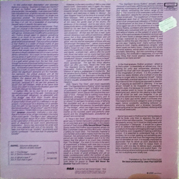 Sonny Rollins - Vol 5: "Now's The Time!" / Vol 6: "The Standard Sonny Rollins" (2xVinyl, LP, Compilation, Reissue) Very Good Plus (VG+) / Very Good (VG)