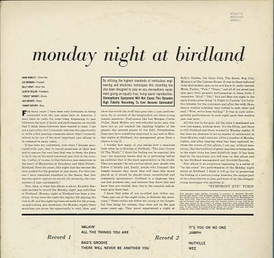 Hank Mobley - Monday Night At Birdland (Vinyl, LP, Compilation, Ste...