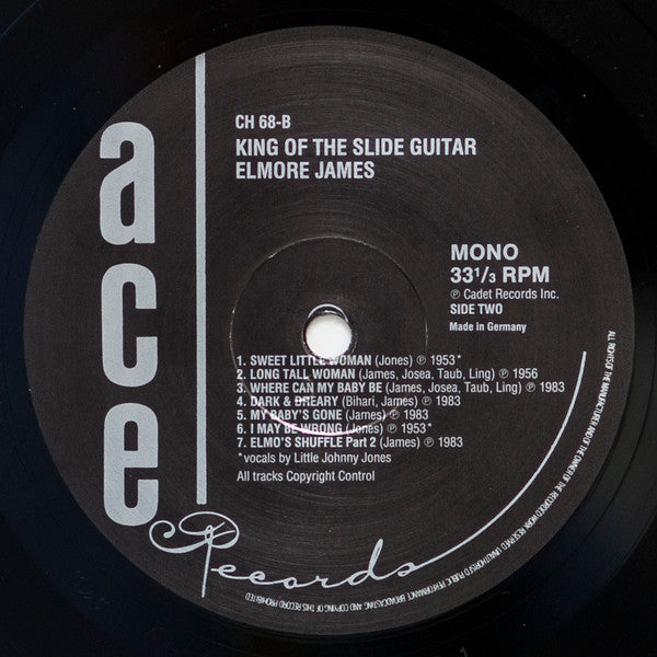 Elmore James - King Of The Slide Guitar (Vinyl, LP, Mono) Very Good Plus (VG+) / Very Good Plus (VG+)