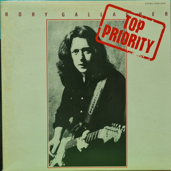 Rory Gallagher - Top Priority (Vinyl, LP, Album, Promo) Very Good Plus (VG+) / Very Good (VG)