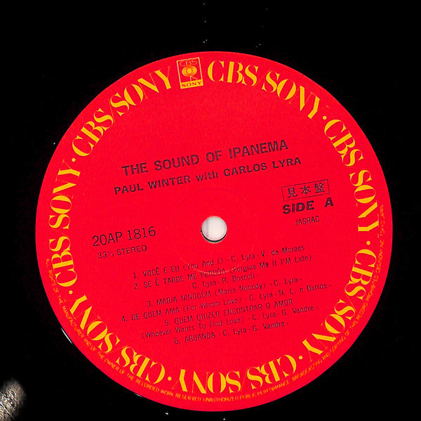 Paul Winter (2) - The Sound Of Ipanema (Vinyl, LP, Album, Promo, Reissue, Stereo) Very Good Plus (VG+) / Very Good (VG)