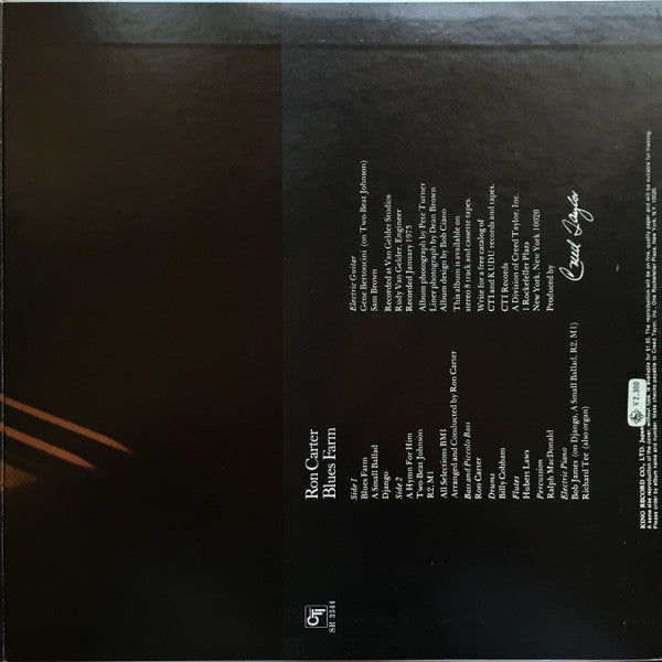 Ron Carter - Blues Farm (Vinyl, LP, Album) Very Good Plus (VG+) / Very Good Plus (VG+)