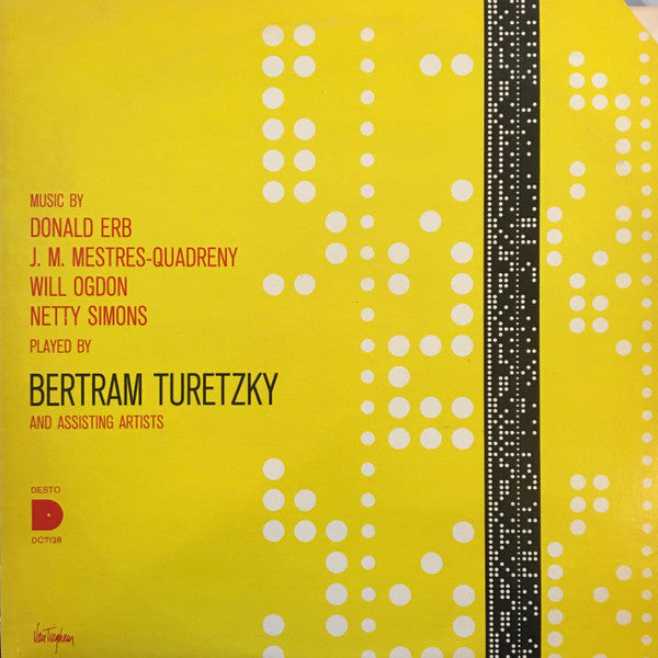 Bertram Turetzky - Plays Music By Donald Erb, JM Mestres-Quadreny, Will Ogdon, Netty Simons (Vinyl, LP, Album, Stereo) Very Good Plus (VG+) / Very Good Plus (VG+)