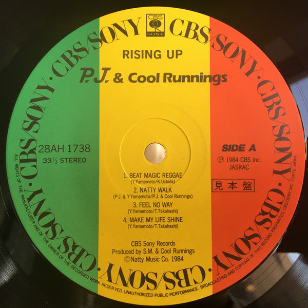 PJ & Cool Runnings - Rising Up (Vinyl, LP, Album, Promo) Very Good Plus (VG+) / Very Good Plus (VG+)