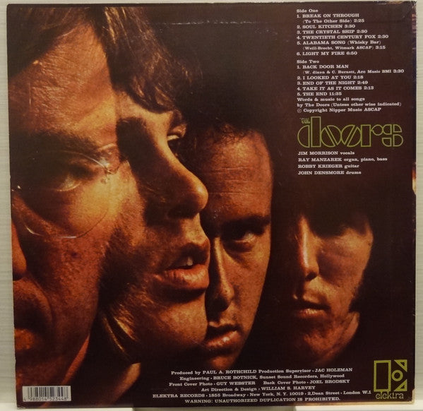 The Doors - The Doors (Vinyl, LP, Album, Reissue, Stereo) Very Good Plus (VG+) / Very Good (VG)