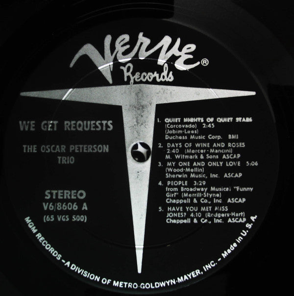 The Oscar Peterson Trio - We Get Requests (Vinyl, LP, Album, Stereo) Very Good (VG) / Good Plus (G+)