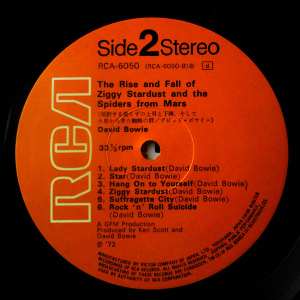 David Bowie - The Rise And Fall Of Ziggy Stardust And The Spiders From Mars (Vinyl, LP, Album) Very Good Plus (VG+) / Very Good Plus (VG+)