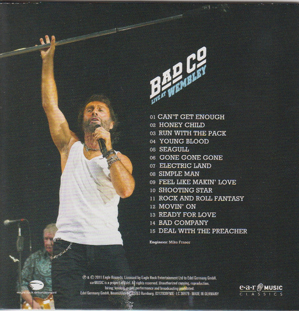 Bad Company (3) - Live At Wembley (2xLP, Album, Album, Limited Edition, Numbered, Reissue) - Very Good Plus (VG+) / Very Good Plus (VG+)