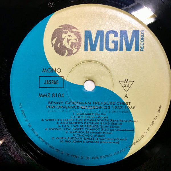 Benny Goodman - The  Treasure Chest - Performance Recordings 1937 - 1938 (2xVinyl, LP, Album, Mono) Very Good Plus (VG+) / Very Good Plus (VG+)