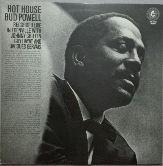 Bud Powell - Hot House (Vinyl, LP, Album, Reissue, Mono) Very Good Plus (VG+) / Very Good Plus (VG+)