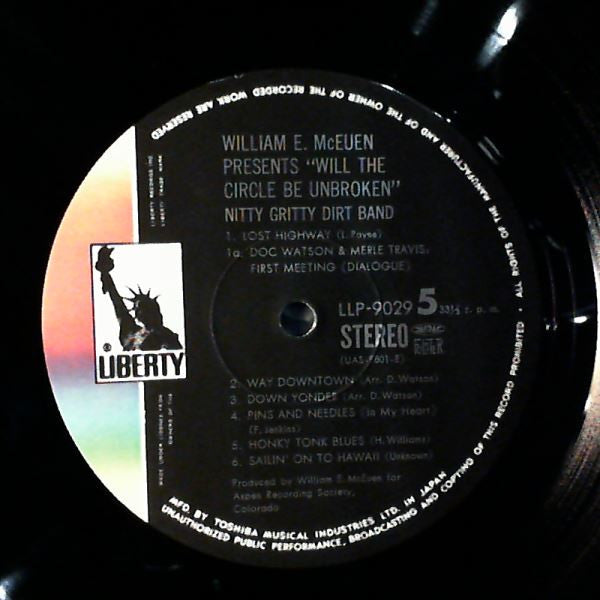 Nitty Gritty Dirt Band - Will The Circle Be Unbroken (3xVinyl, LP, Album) Good Plus (G+) / Very Good (VG)