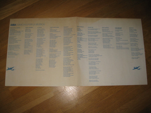ABBA - Gracias Por La Musica (Vinyl, LP, Album, Promo)