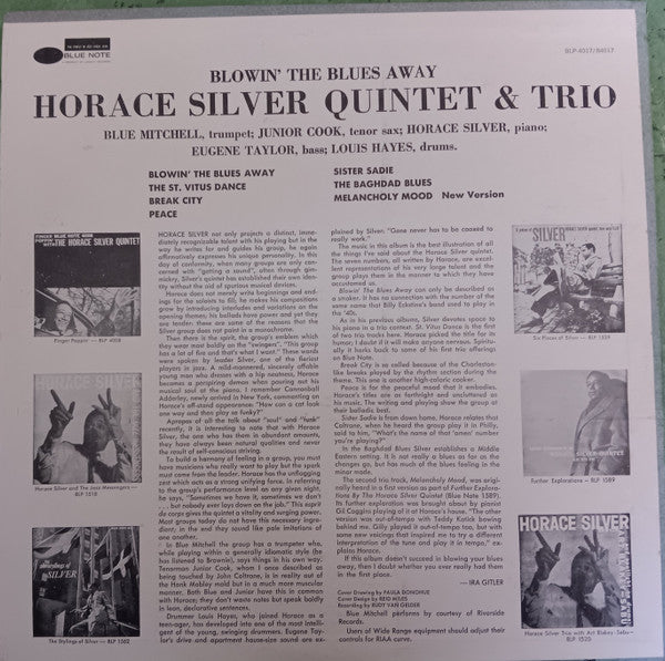 The Horace Silver Quintet - Blowin' The Blues Away (Vinyl, LP, Reis...