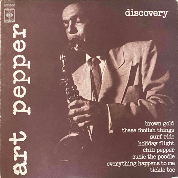 Art Pepper - Discovery (Vinyl, LP) Very Good (VG) / Very Good Plus (VG+)