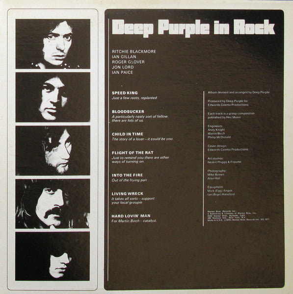 Deep Purple - In Rock (Vinyl, LP, Album, Reissue)