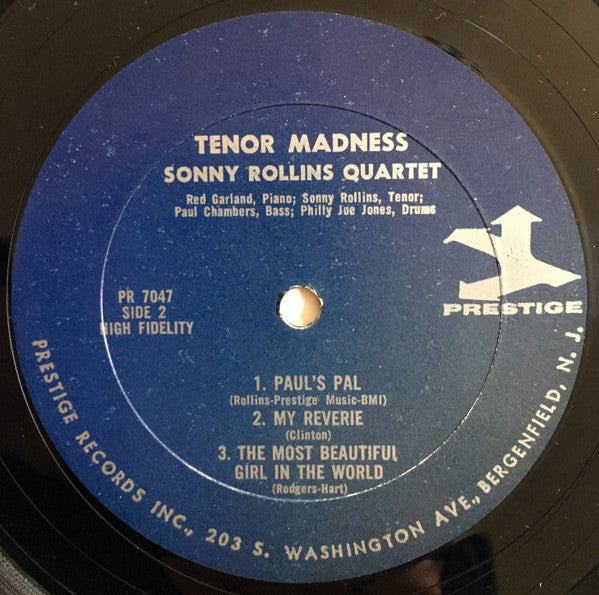 Sonny Rollins Quartet - Tenor Madness (Vinyl, LP, Album, Reissue, Mono) Very Good (VG) / Fair (F)