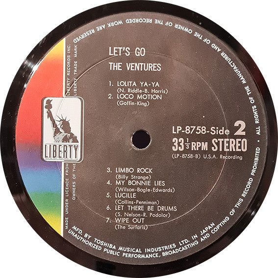 The Ventures - Let's Go (Vinyl, LP, Compilation, Stereo) Very Good Plus (VG+) / Very Good Plus (VG+)