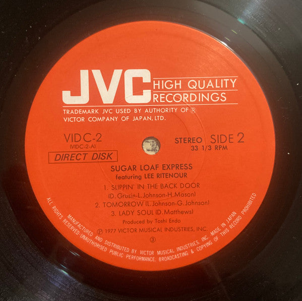 Sugar Loaf Express - Sugar Loaf Express Featuring Lee Ritenour (Vinyl, LP, Album) Very Good Plus (VG+) / Very Good Plus (VG+)