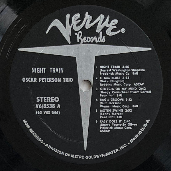 The Oscar Peterson Trio - Night Train (Vinyl, LP, Album, Stereo) Good Plus (G+) / Good Plus (G+)