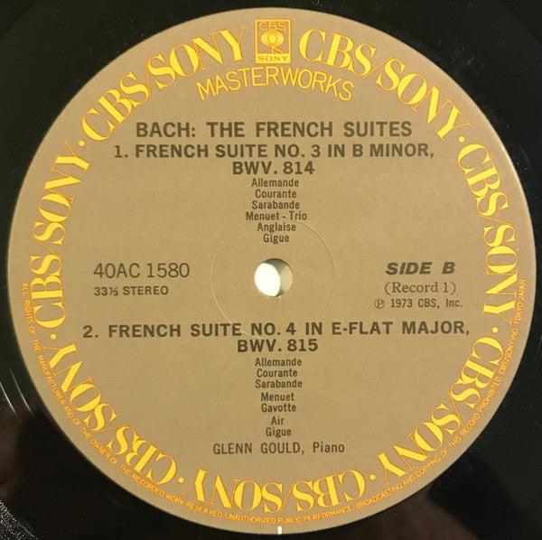 Glenn Gould - French Suites Complete & Overture In The French Style (2xVinyl, LP, Compilation, Reissue) Very Good Plus (VG+) / Very Good Plus (VG+)