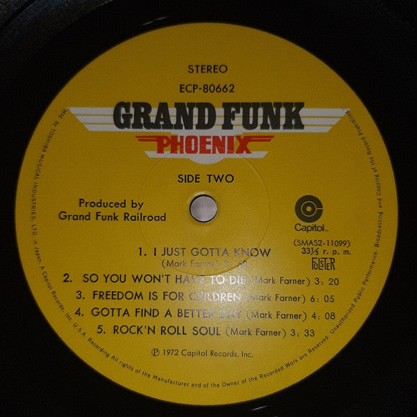 Grand Funk Railroad - Phoenix (Vinyl, LP, Album, Stereo)