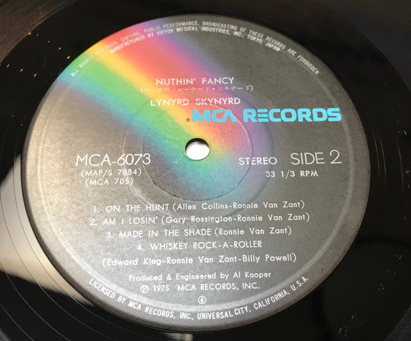 Lynyrd Skynyrd - Nuthin' Fancy (Vinyl, LP, Album) Very Good Plus (VG+) / Very Good (VG)