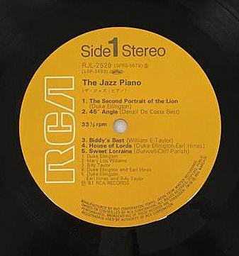 Various - The Jazz Piano (Vinyl, LP, Compilation, Mono) Very Good Plus (VG+) / Very Good (VG)