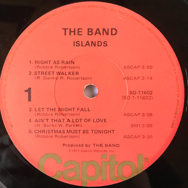 The Band - Islands (Vinyl, LP, Album) Near Mint (NM or M-) / Very Good (VG)