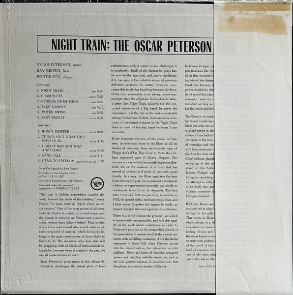 The Oscar Peterson Trio - Night Train (Vinyl, LP, Album, Stereo) Good Plus (G+) / Good Plus (G+)