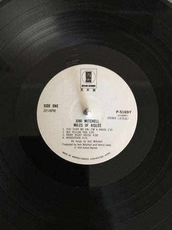 Joni Mitchell - Miles Of Aisles (2xVinyl, LP, Album, Promo) Very Good Plus (VG+) / Very Good Plus (VG+)
