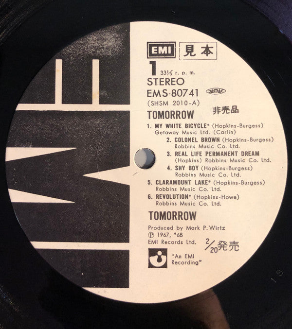 Tomorrow (2) - Tomorrow (Vinyl, LP, Album, Promo, Reissue) Near Mint (NM or M-) / Very Good Plus (VG+)