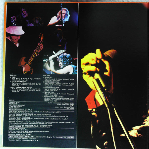 Cactus (3) - 'Ot 'N' Sweaty (Vinyl, LP) Very Good (VG) / Good Plus (G+)