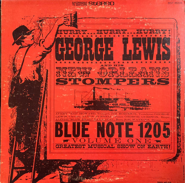 George Lewis And His New Orleans Stompers - George Lewis And His New Orleans Stompers (Volume 1) (Vinyl, LP, Reissue, Stereo) Very Good Plus (VG+) / Very Good Plus (VG+)