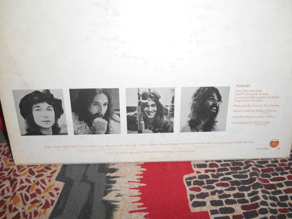 Foghat - Foghat (Vinyl, LP, Album, Stereo) Very Good Plus (VG+) / Very Good Plus (VG+)