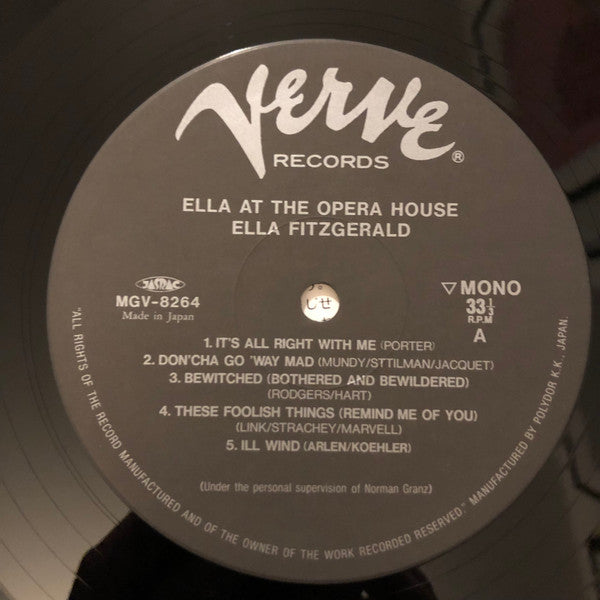 Ella Fitzgerald - Ella Fitzgerald At The Opera House (Vinyl, LP, Al...