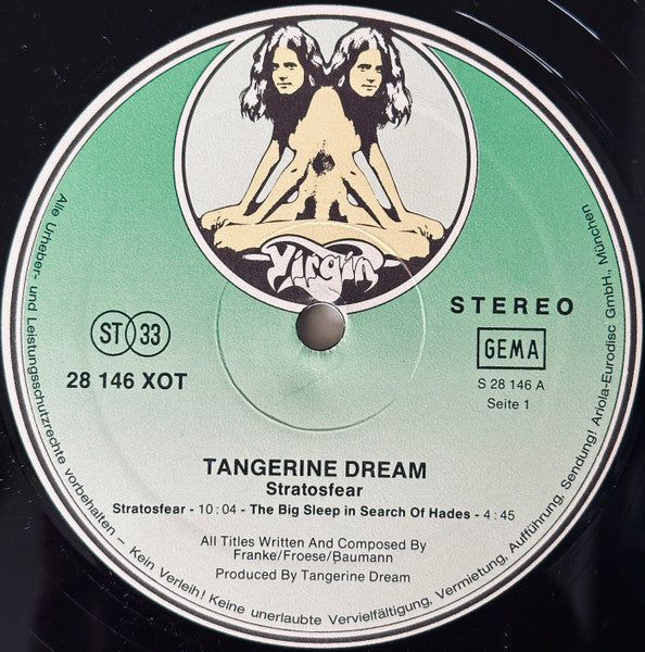 Tangerine Dream - Stratosfear (Vinyl, LP, Album, Reissue, Stereo) Very Good (VG) / Very Good (VG)