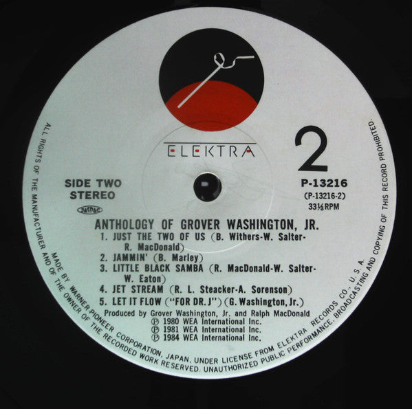 Grover Washington, Jr. - Anthology Of Grover Washington Jr. (Vinyl, LP, Compilation) Very Good Plus (VG+) / Very Good (VG)