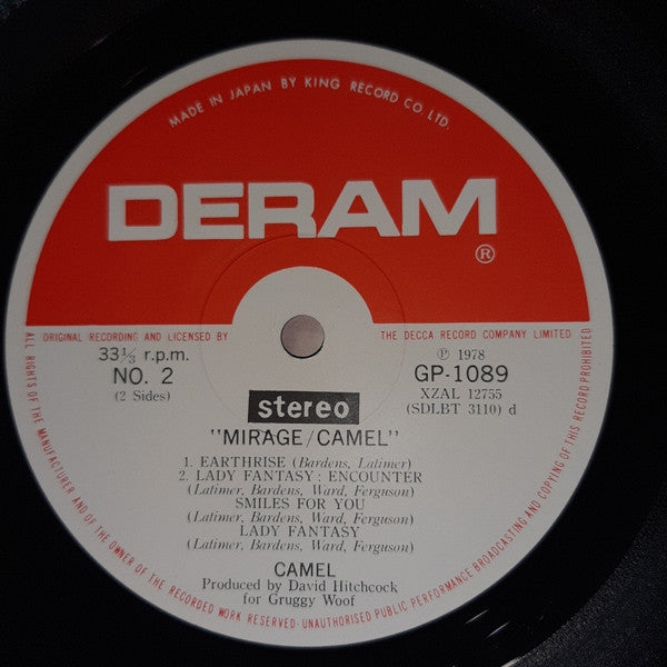 Camel - Mirage (Vinyl, LP, Album, Reissue)